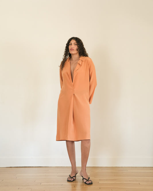 90s Ferré silk shirtdress