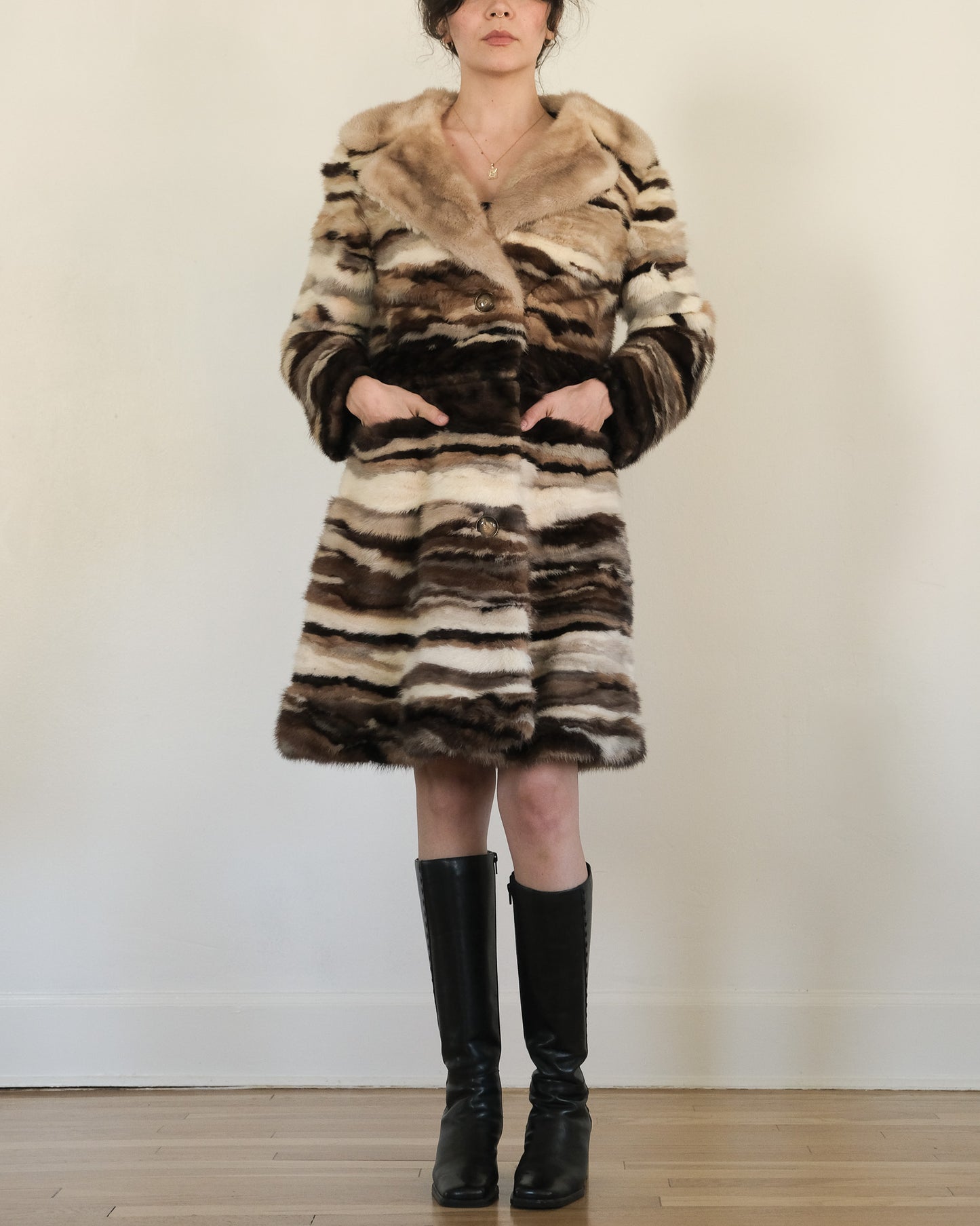 CONVERTIBLE FUR COAT