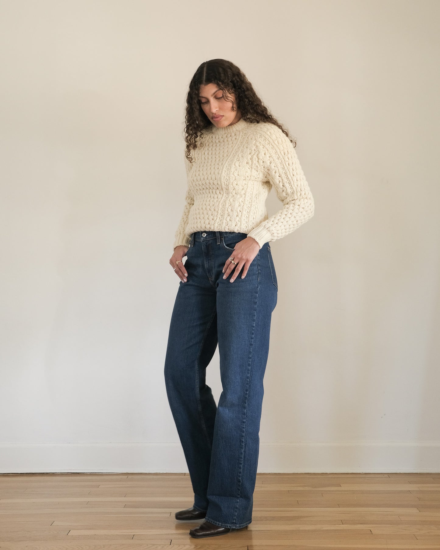 80s J Crew deadstock fisherman sweater