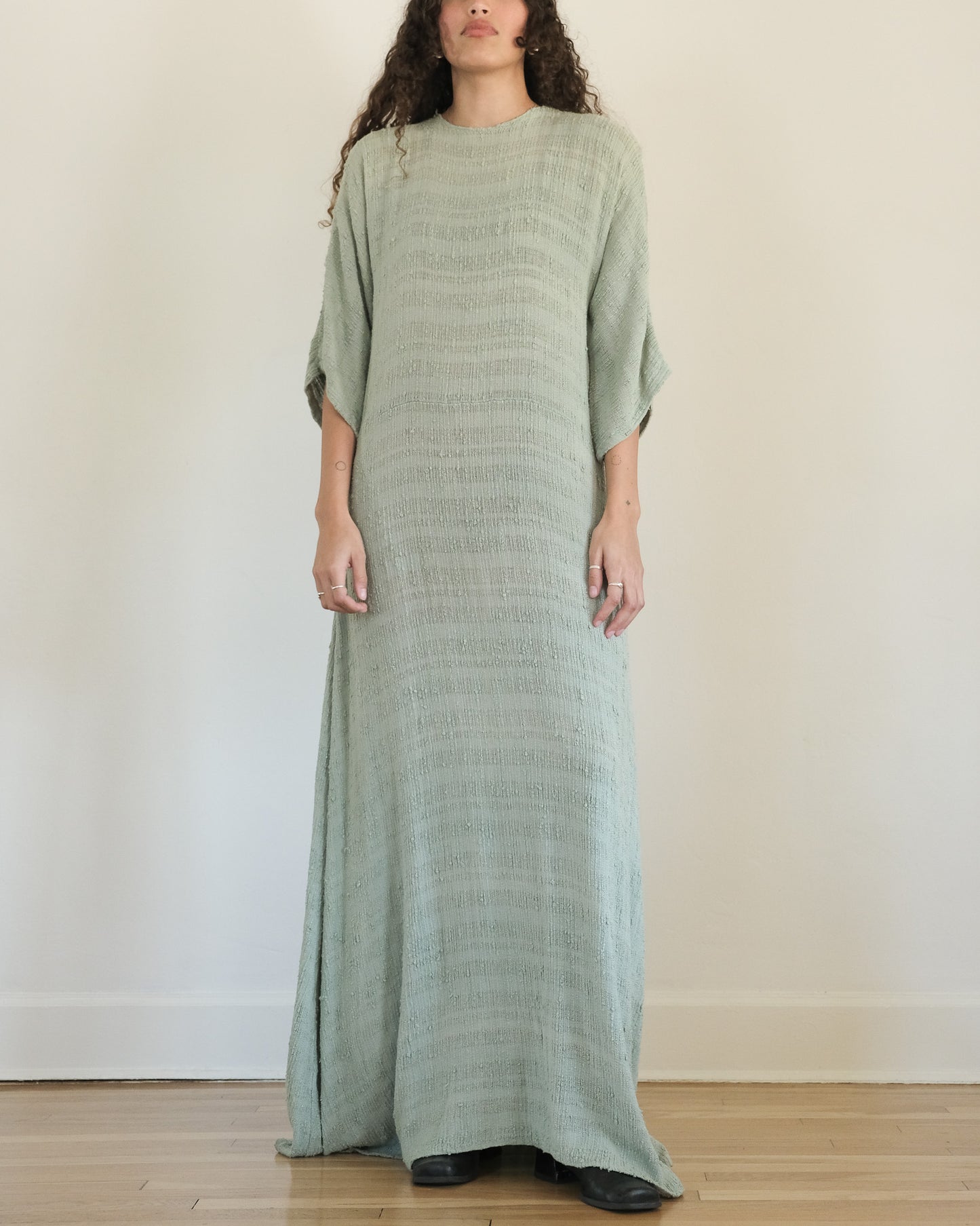 CELADON HANDMADE CAFTAN DRESS