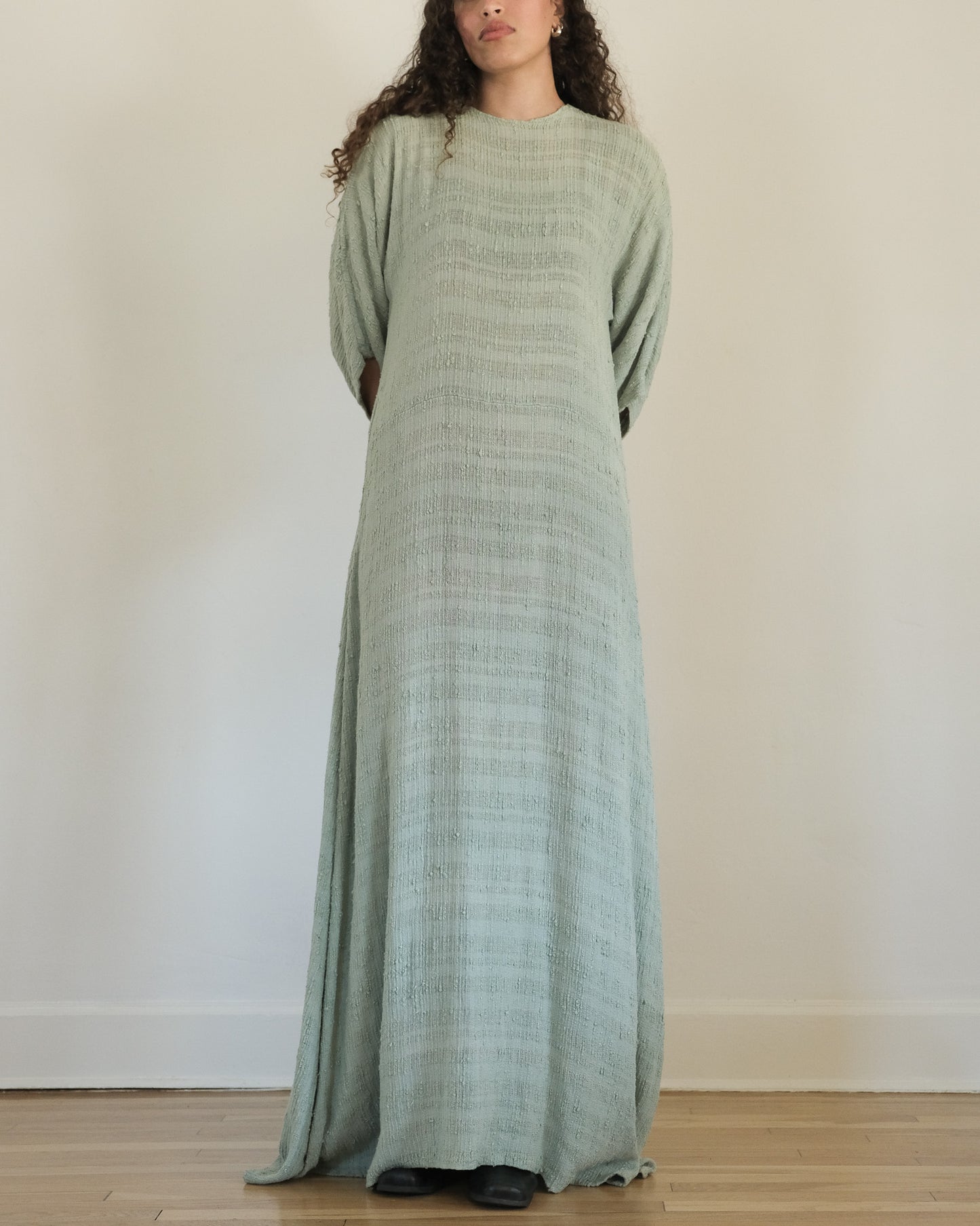 CELADON HANDMADE CAFTAN DRESS