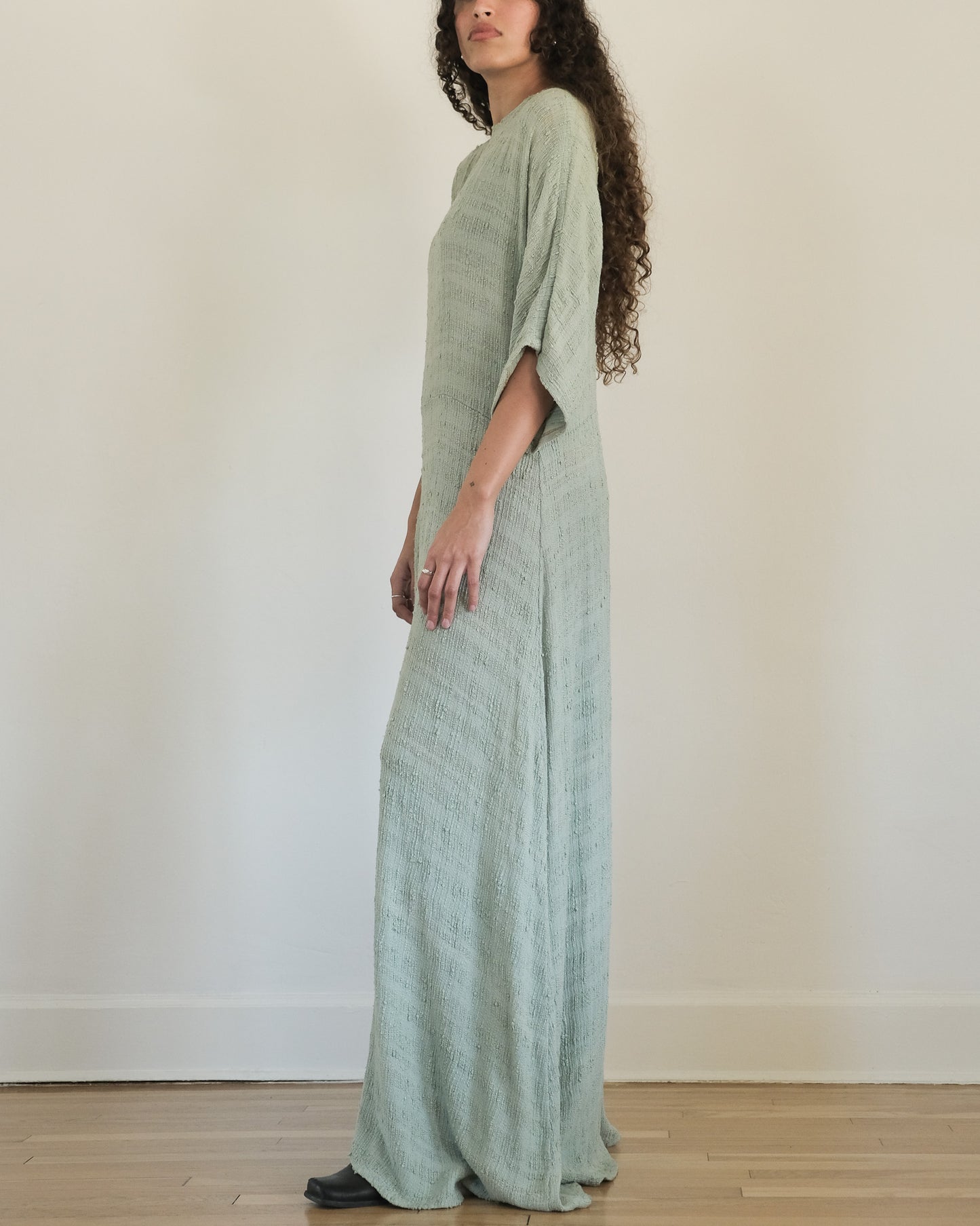 CELADON HANDMADE CAFTAN DRESS