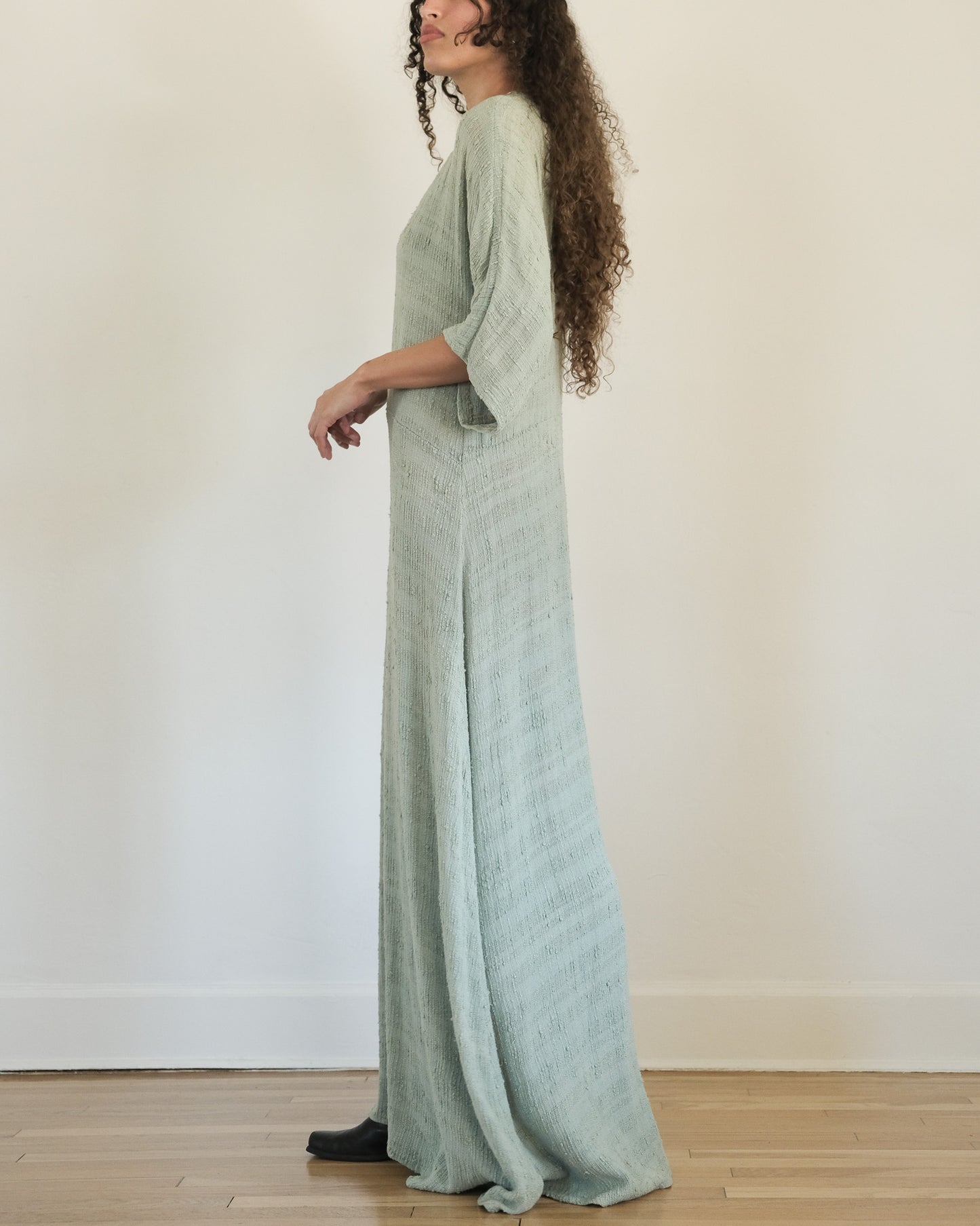 CELADON HANDMADE CAFTAN DRESS