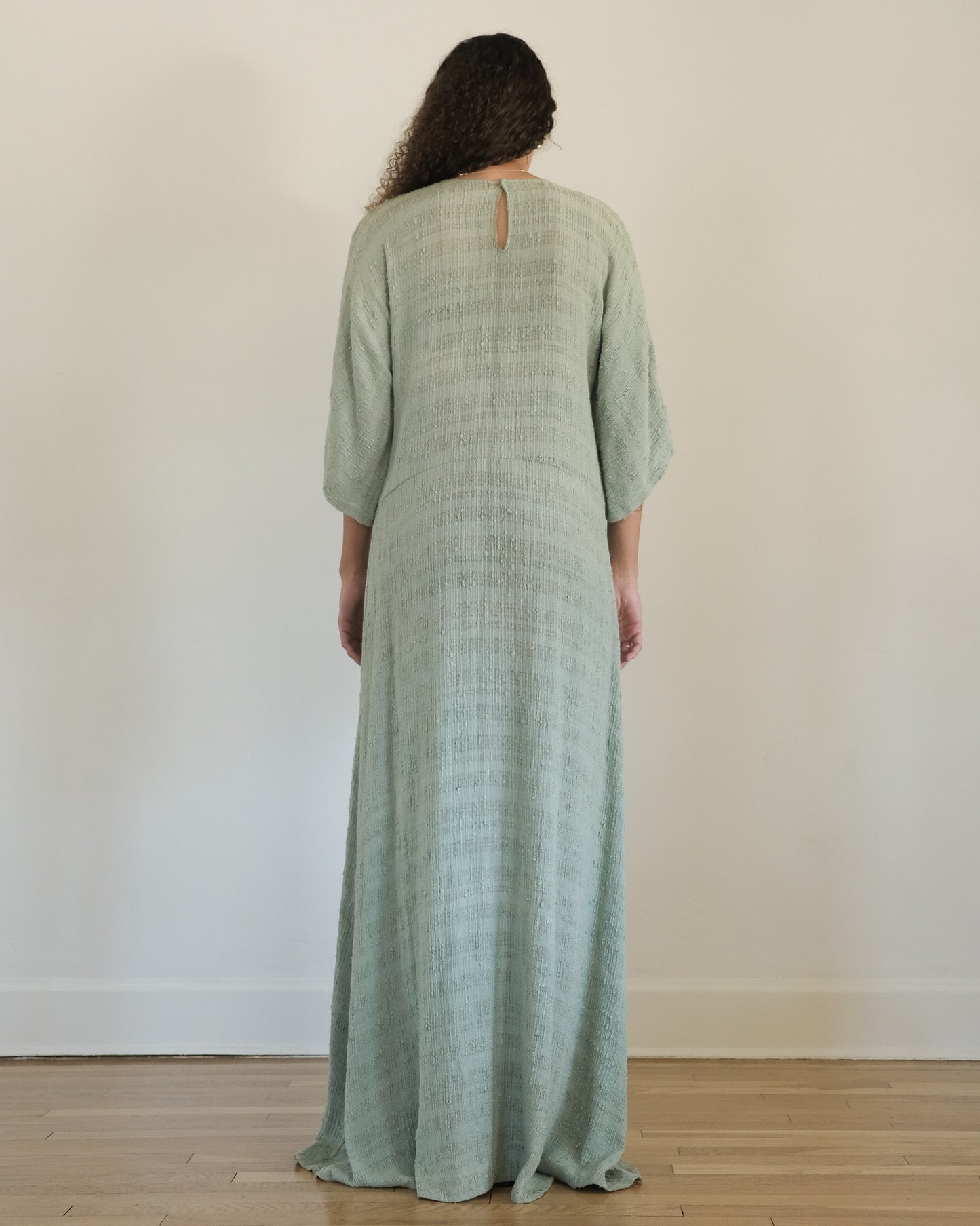 CELADON HANDMADE CAFTAN DRESS