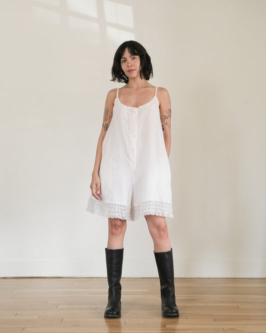 90s DKNY linen romper