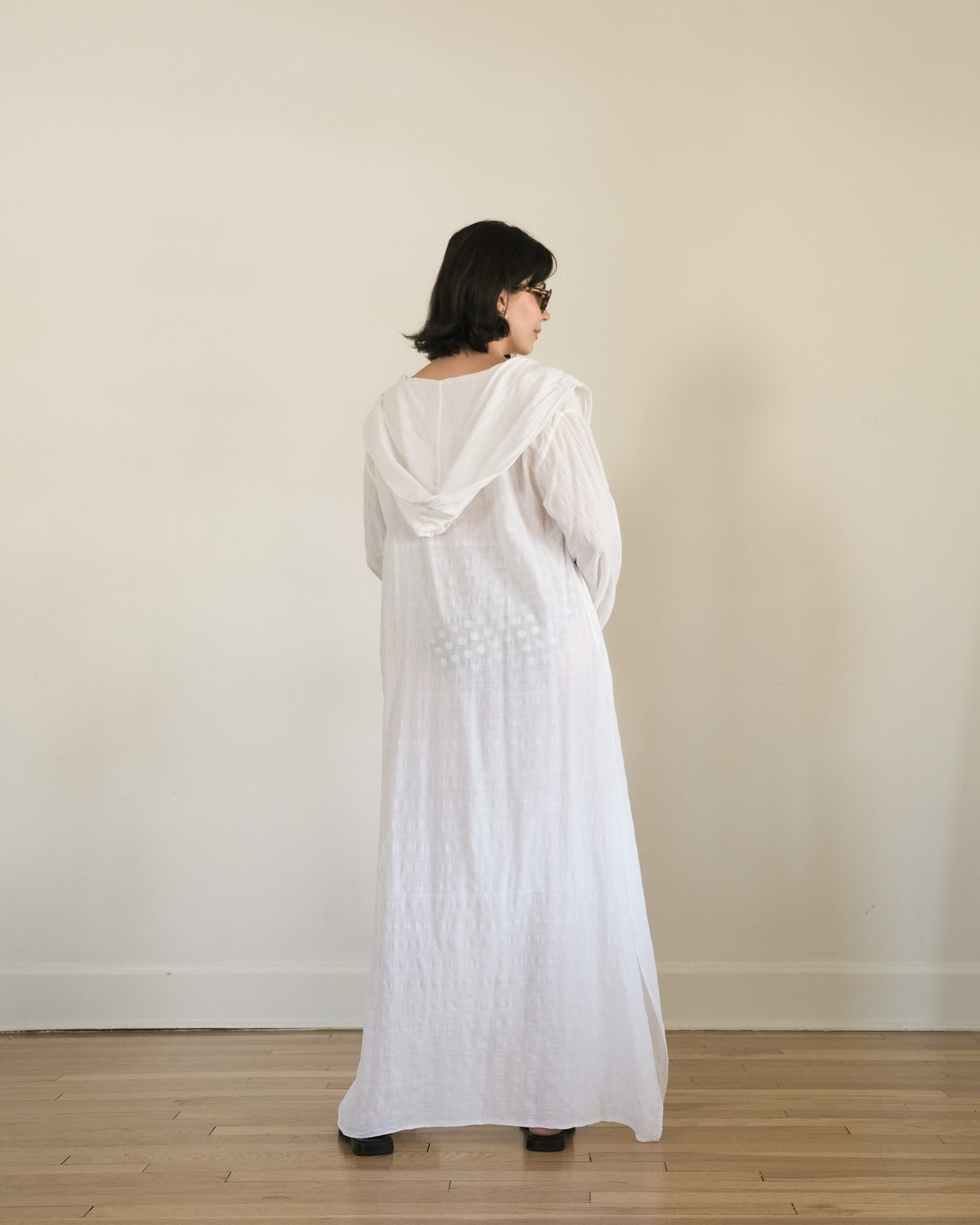 90s Donna Karan cotton gauze cover up