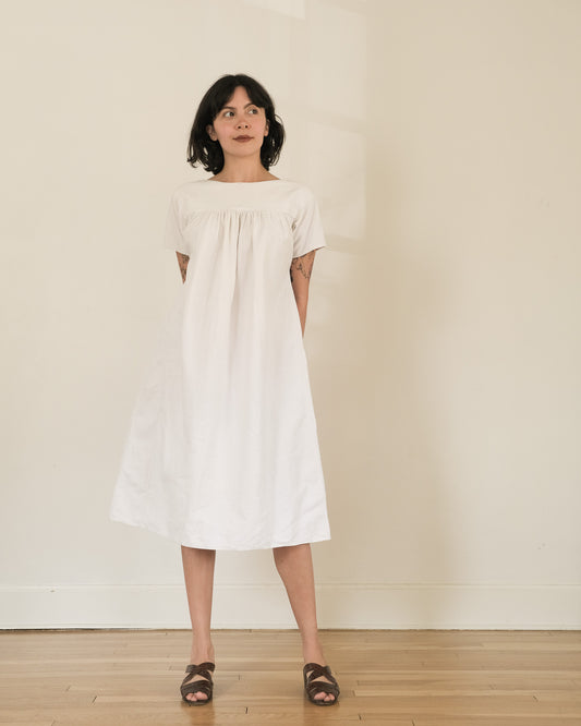 Antique Edwardian monogrammed smock dress