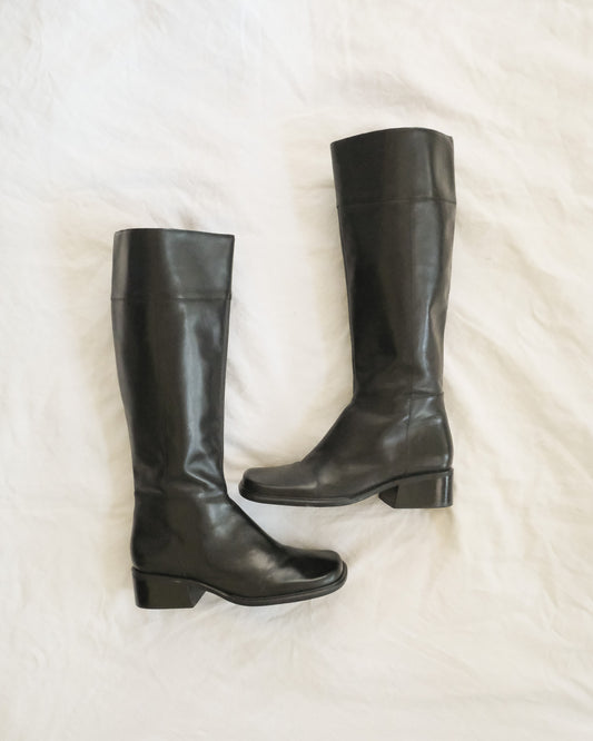 90s block heel boots