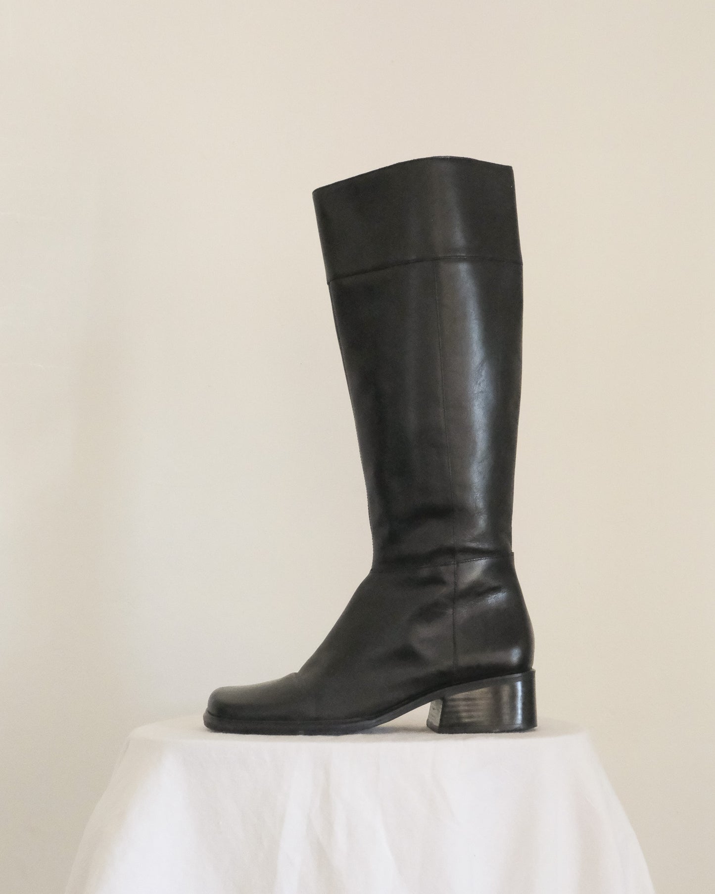 90s block heel boots