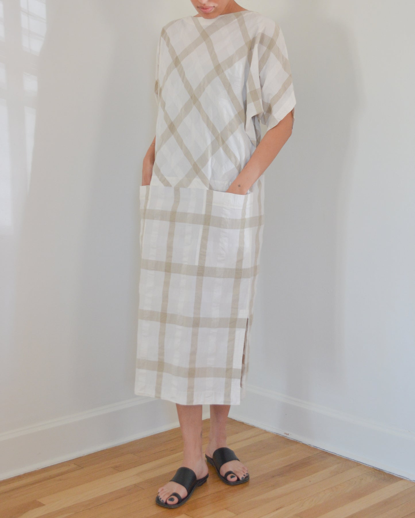 80s ISSEY MIYAKE COTTON DRESS