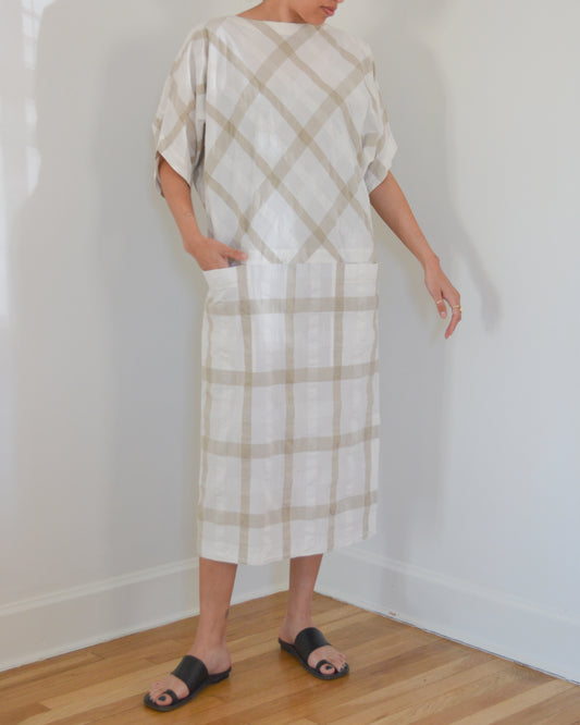 80s ISSEY MIYAKE COTTON DRESS