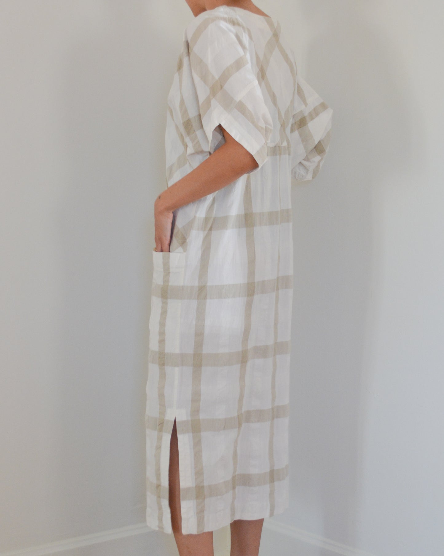 80s ISSEY MIYAKE COTTON DRESS